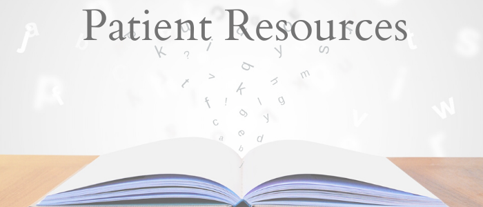 Patient Resources list